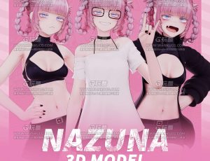 Nazuna卡通三渲二角色Blend模型
