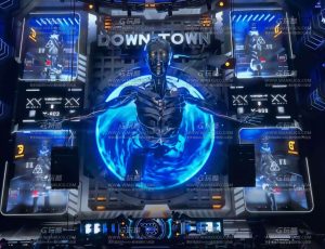 未来科幻VR虚拟现实数字待客场景C4D工程源文件