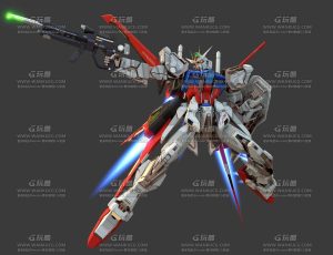 CG电影级高精度翼袭高达Blend模型