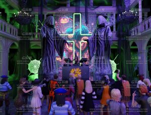 死神魔鬼主题舞会场景Blend工程源文件