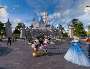 迪士尼乐园场景Blend工程源文件