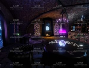 法师魔法师炼精场景Blend工程源文件