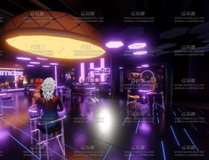 酒吧夜场场景Blend工程源文件