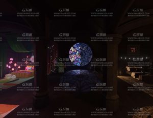 魔法巫女卧室场景Blend工程源文件