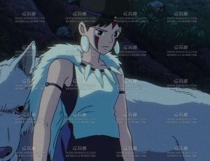 宫崎骏幽灵公主2D画笔风格场景Blend工程源文件