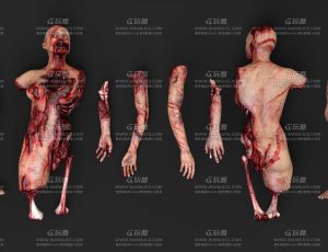 刑具尸体截肢模型包Blend资产库