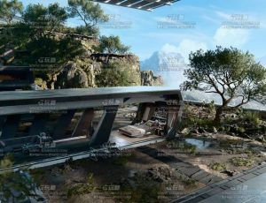 赛博朋克峡谷基地Blend工程源文件