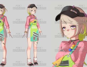 coco三渲二角色Blend模型