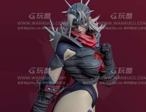 恶魔战士Blend模型