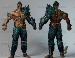 精灵勇士Blend模型