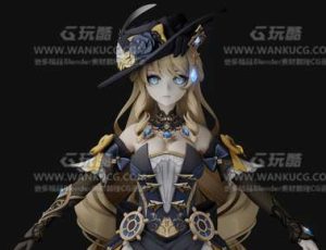 萝莉女法师Blend模型