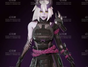 日本魔鬼武士Blend模型