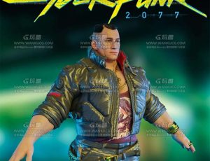 赛博朋克机2077高精度角色Blend模型