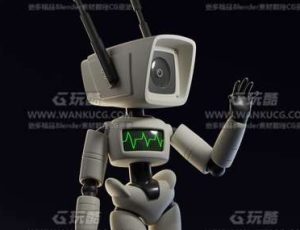 摄像头风格化机器人Blend模型