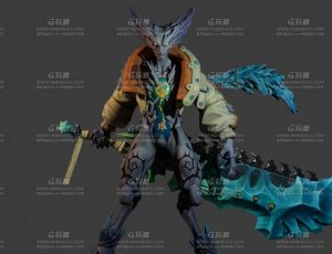 岩石战士Blend模型