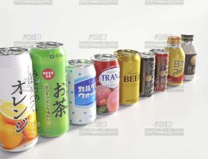 瓶装饮料模型包Blend资产库