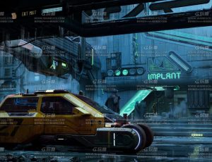 BMS科幻建筑人物角色场景cyberpunk赛博朋克建筑套装