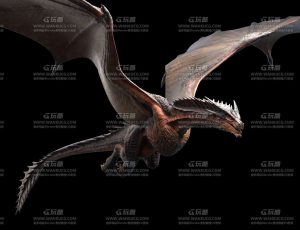 带动画的高精度巨龙卓耿MAYA模型