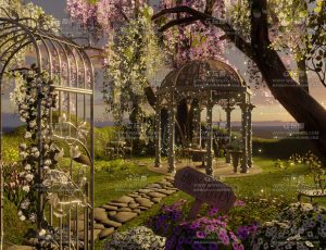 美丽花园树林用餐场景Blend工程源文件