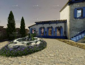 小别墅花园场景Blend工程源文件