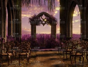 薰衣草结婚场景Blend工程源文件