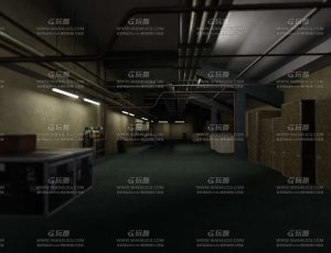 幽暗地下室走廊Blend工程源文件