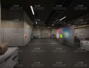 地下室走廊Blend工程源文件