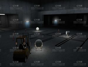 空旷地下工厂Blend工程源文件