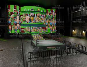 下水道拳击舞台场景Blend工程源文件