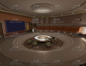 科技会议大厅开会场景Blend工程源文件