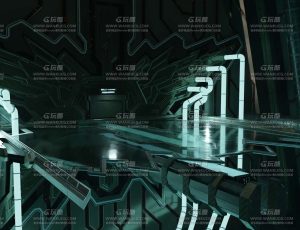 科技实验大空间场景Blend工程源文件