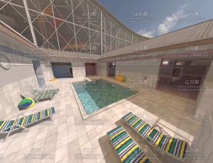 泳池馆大场景Blend工程源文件