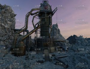 荒野科技加工中心Blend工程源文件