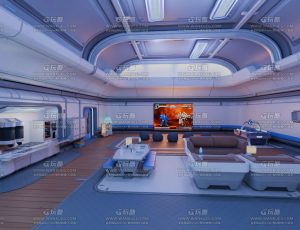 科幻休闲娱乐厅Blend工程源文件