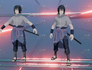 火影忍者三渲二佐助Blend模型