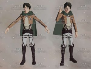 进击的巨人三渲二艾伦Blend模型