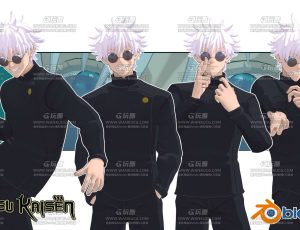 柔术海战五条悟Blend模型