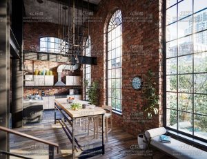 玩酷CG网—精美公寓客房建筑模型