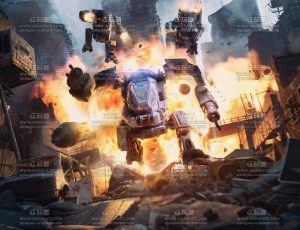 玩酷CG网—主宰未来战场机甲炮火运输机模型