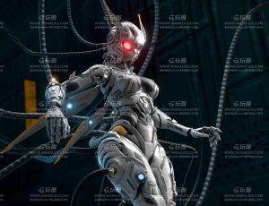 酷炫赛博朋克机器人场景Blend工程源文件