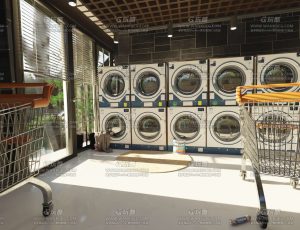 现代洗衣机店场景Blend工程源文件