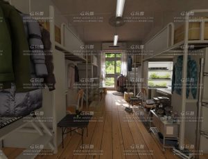 大学宿舍Blend工程源文件