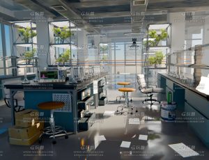 凌乱的科学实验室Blend工程源文件