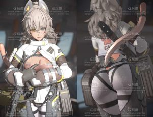 少女前线女角色人物Blend模型