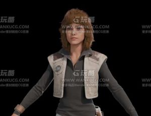 星球大战女角色Blend模型