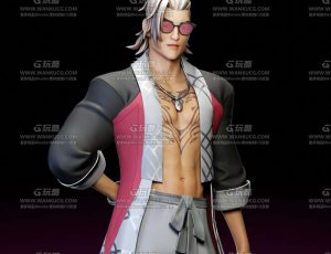 白发时髦小哥Blend模型