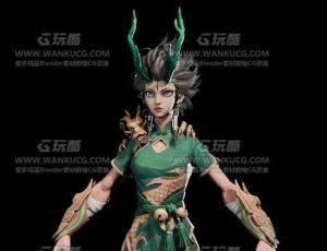 青龙王子Blend模型