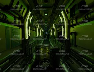 绿光科技走廊Blend工程源文件