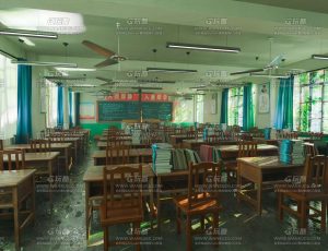 老式怀旧青春校园场景Blend工程源文件