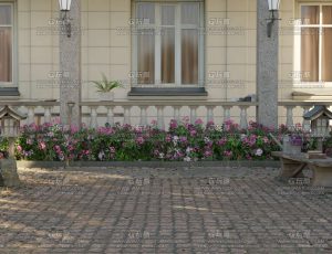 庭院小道场景Blend工程源文件